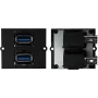 Tomada Bachmann 917.059 2 x USB A preto