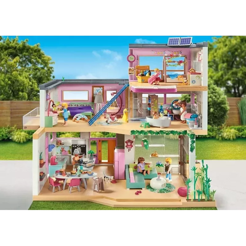 Conjunto de figuras My Life 71607 Casa com jardim de inverno