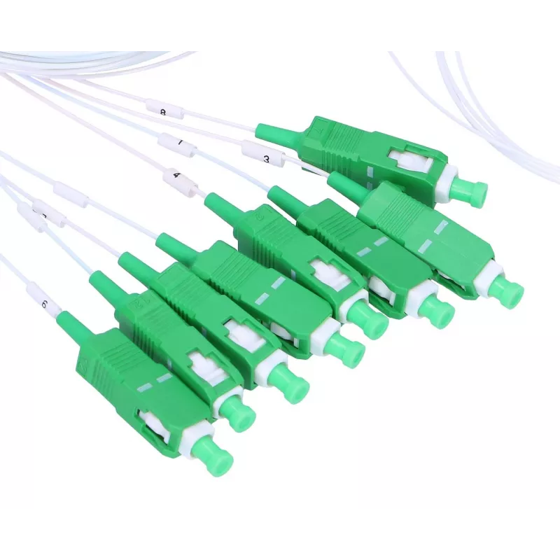 Splitter Extralink 1:8 PLC SC/APC, 900um, 1m