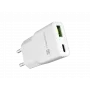 Fonte de alimentação NATEC Ribera NUC-2376 — 1× USB-A, 1× USB-C, saída de 3 A
