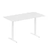 Mesa de altura ajustável Up Up Bjorn branca, tampo L branco