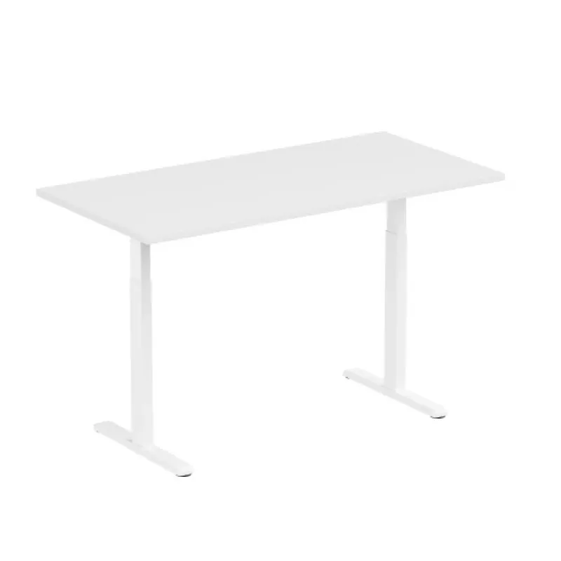 Mesa de altura ajustável Up Up Bjorn branca, tampo L branco