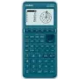 Calculadora gráfica CASIO FX-7400GIII com ecrã ciano, visor de 21 dígitos