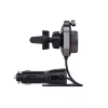 Transmissor FM SAVIO TR-14 Bluetooth USB, FM 87,6–107,9 MHz, MicroSD, USB-C, alimentação 12 V automóvel