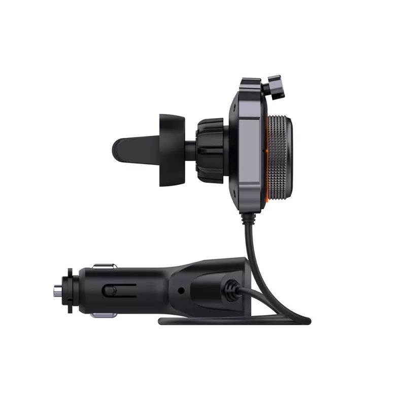 Transmissor FM SAVIO TR-14 Bluetooth USB, FM 87,6–107,9 MHz, MicroSD, USB-C, alimentação 12 V automóvel