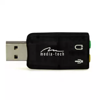 Media-Tech Virtu 5.1 Mt5101 - placa de som - 5.1 - USB 2.0
