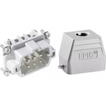 Conjunto de conectores LappKabel EPIC®KIT H-BE 6 75009635 6 + PE parafusos 1 conjunto (75009635)