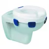 Elevador de sanita HERDEGEN Sahag 580540 azul branco redondo 410×420×110 mm polipropileno, carga máxima 185 kg