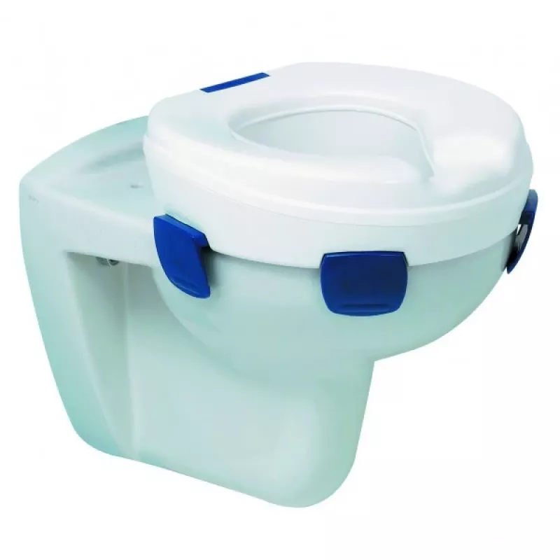 Elevador de sanita HERDEGEN Sahag 580540 azul branco redondo 410×420×110 mm polipropileno, carga máxima 185 kg