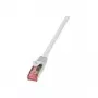 Cabo de rede LogiLink Cat.6 S/UTP RJ-45 Cat6 0,25 m cinzento