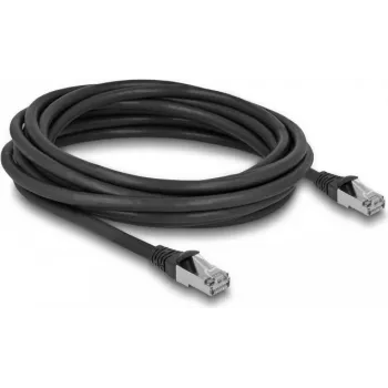 Cabo de rede DeLOCK RJ45 Cat.6A S/FTP 5m preto