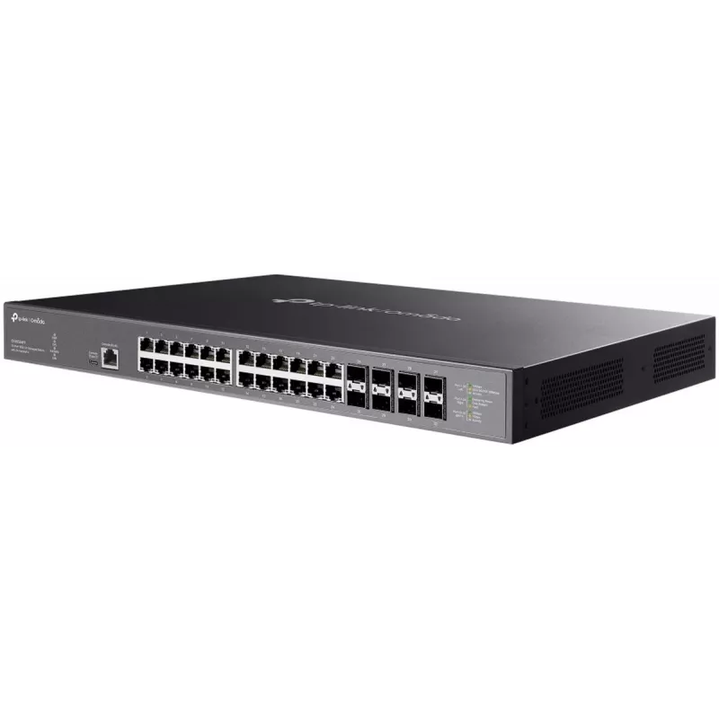 Switch gerido TP-Link Omada 32 portas 10GE L2+ com 24 portas PoE++