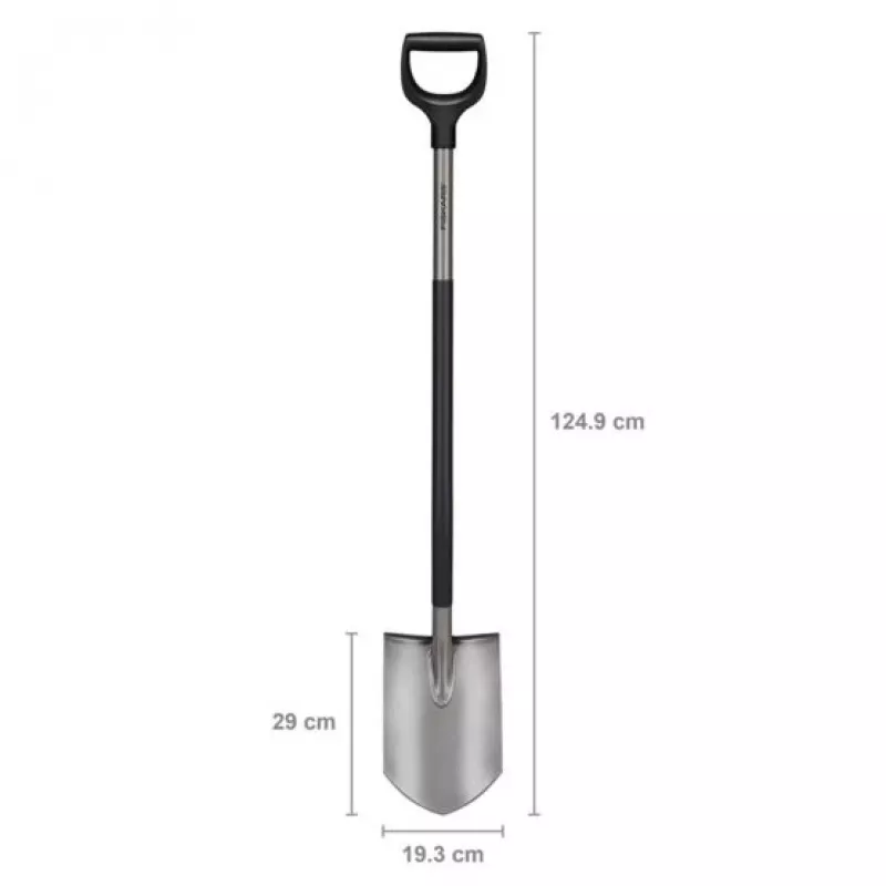 Fiskars pá ergonómica, cinzento (1067511)