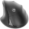 Manhattan Rato ergonómico sem fios, para destro, 800/1200/1600 dpi ajustáveis, 2,4 GHz (até 10 m), seis botões com roda de scroll, recetor combo USB-A e USB-C, preto, pilha AA (incluída), três anos de garantia