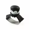 Espremedor de alho de mesa Ototo Design Rockula plástico aço inoxidável preto branco