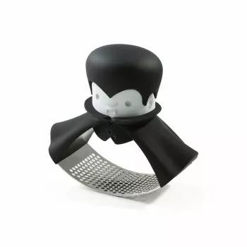 Espremedor de alho de mesa Ototo Design Rockula plástico aço inoxidável preto branco