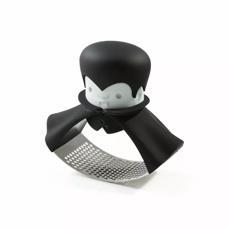 Espremedor de alho de mesa Ototo Design Rockula plástico aço inoxidável preto branco