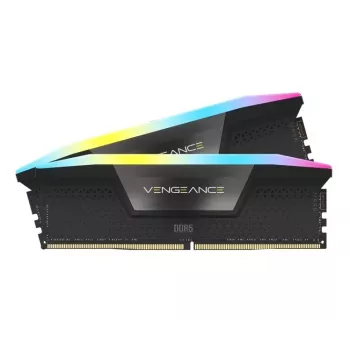 Memória para desktop CORSAIR VENGEANCE RGB 16GB 2x8GB DDR5 DIMM 5200MT/s CL40-40-40-77 1.25V Intel XMP - preto