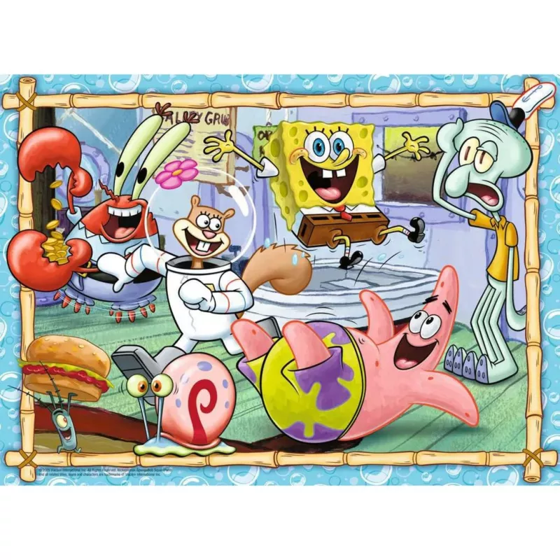 Puzzle Ravensburger New Adventures in Bikini Bottom, 200 peças, puzzle infantil