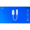 Adaptador de áudio USB Type 3.1 C (M) – Jack 3,5mm (F) branco SAVIO AK-52