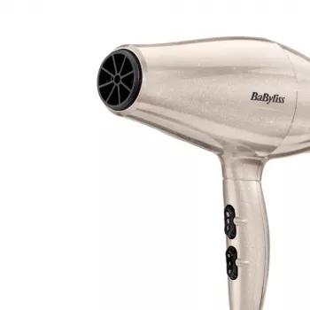 Secador de cabelo BABYLISS 5914PE — 2000 W, motor DC, 3 níveis de calor, 2 velocidades, jato de ar frio, preto/dourado/ouro rosa