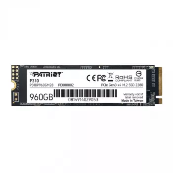 Unidade SSD Patriot Memory 960 GB M.2 PCI Express 4.0 NVMe P310P960GM28