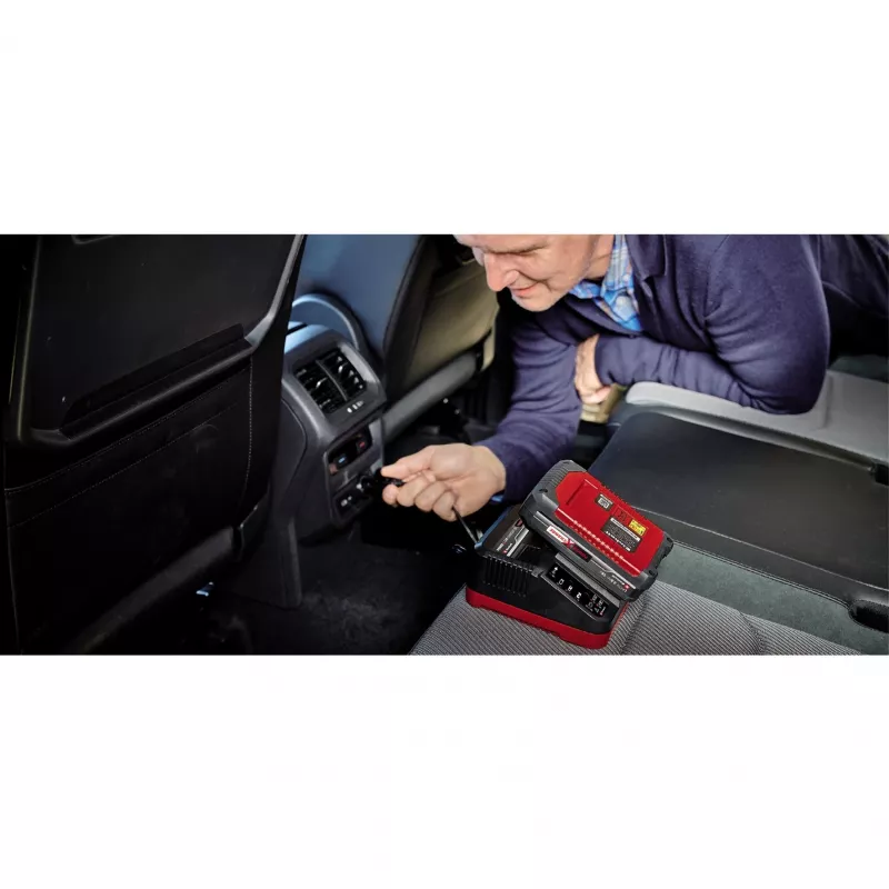 Carregador de bateria Einhell Power X-Car Charger 3A isqueiro vermelho
