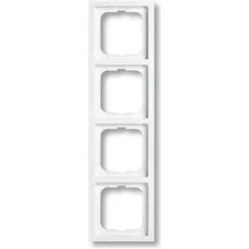 Busch-Jaeger future linear 1724-184K moldura de cobertura quádrupla, branco estúdio