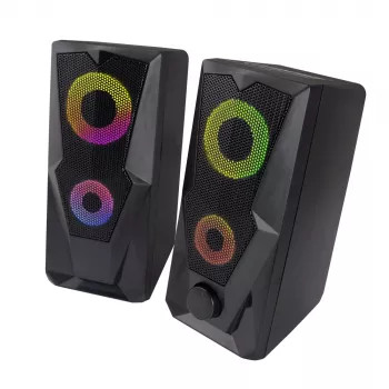 Altifalante ESPERANZA BAILA 6 W coluna de chão com fios, 6 W RMS, 160–20000 Hz, 3 Ω, USB & 3,5 mm, par