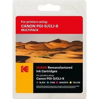 185C000826 KODAK CAN. IP4200 (5) CMYKPBK PGI5/CLI8 360/4x420 páginas 26/4x13ml (185C000826)