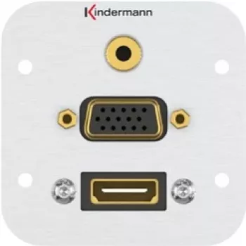Tomada de ligação HDMI VGA 3,5 mm Kindermann 7441000586