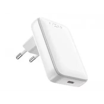 Carregador de viagem FIXED Slim USB-C, GaN, suporte PD, 30W, Branco | Fixed