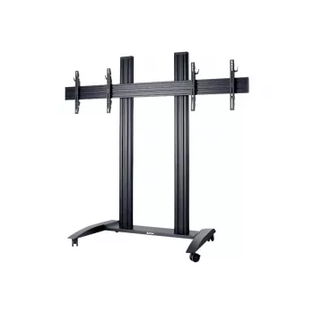 Suporte de chão EDBAK | TRV300 | Carrinho e suporte | 42-55 polegadas | preto