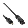 Cabo FireWire 400 para 800 InLine 34901 1 m macho/macho preto