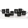 Conjunto de chávenas de café de porcelana de ritzenhoff & breker SVART 390 ml, apto para máquina de lavar loiça, preto, pack de 4