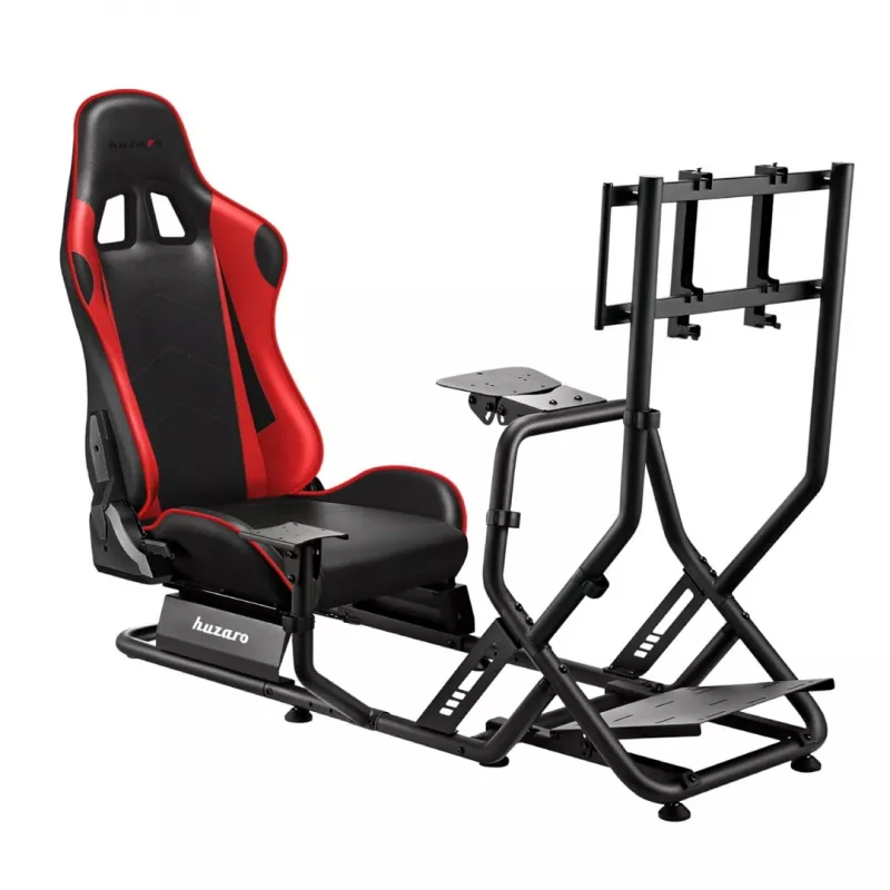 Huzaro Speed 6.0 cockpit de corrida, preto/vermelho