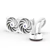 Zalman Reserator5 Z24 ARGB Branco Refrigeração líquida de CPU Radiador de 240 mm 2 ventoinhas de 120 mm