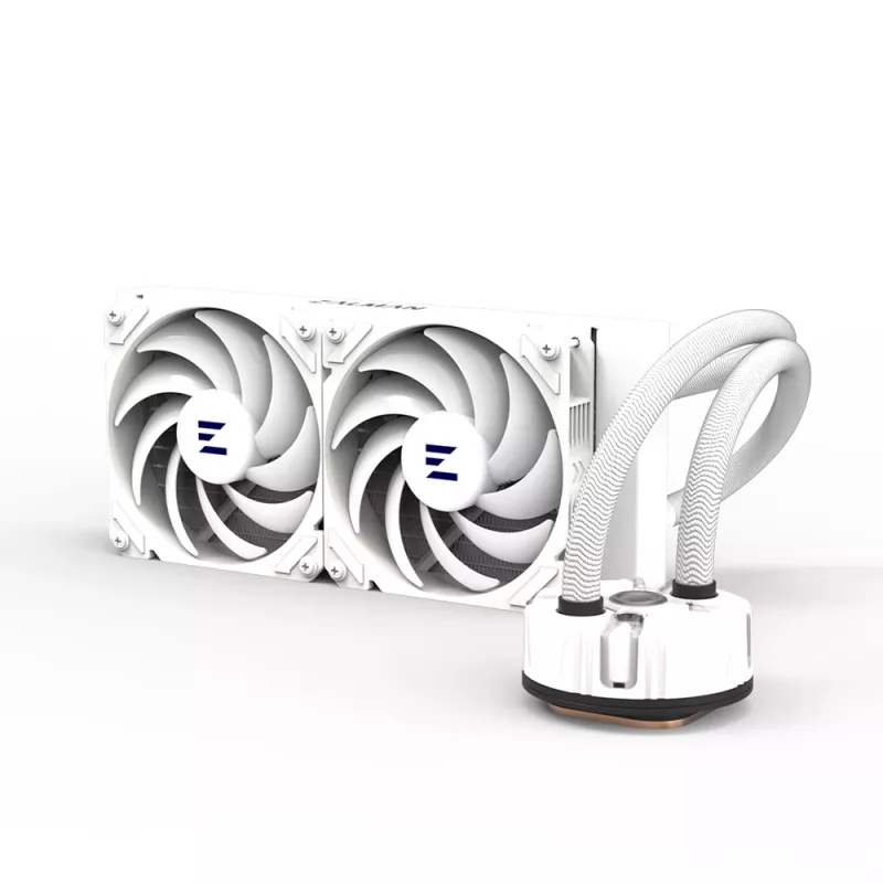 Zalman Reserator5 Z24 ARGB Branco Refrigeração líquida de CPU Radiador de 240 mm 2 ventoinhas de 120 mm
