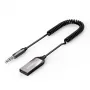 Recetor de áudio UGREEN CM309 Bluetooth 5.0 USB com jack AUX de 3,5 mm, preto, 20–20000 Hz