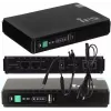 Fonte de alimentação MPL Power RouterUPS-30-PoE 30 W para interiores, 100–240 V, preto, 160×105×28 mm