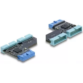 Hub USB DELOCK 67341 header de 20 pinos para 2× USB 5 Gbit/s