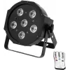 Projetor LED PAR EUROLITE SLS-603 6x3W preto – iluminação de palco/ambiente, 18W total