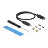 Caixa para SSD DeLOCK caixa combo externa USB Type-C para M.2 NVMe PCIe ou SATA SSD