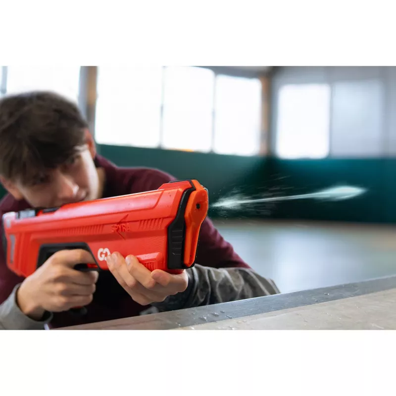 SpyraGO, pistola de água vermelha