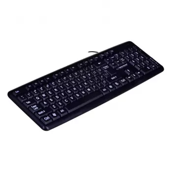 Esperanza EK129 teclado USB QWERTY UK inglês preto