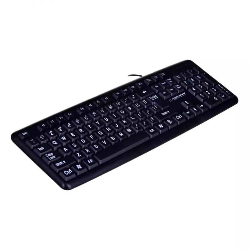 Esperanza EK129 teclado USB QWERTY UK inglês preto