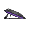 Base de arrefecimento para portátil FURY GUNBAI G3 14,1–17,3 polegadas com 2 ventoinhas, iluminação RGB, 2× USB