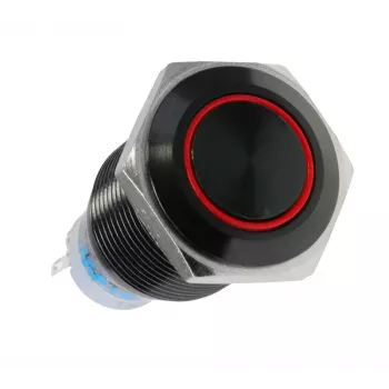 Peça para caixa de computador Lamptron LAMP-SW1912L-H – aço preto, diâmetro 2,2 cm, unidade única