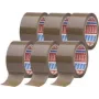 Fita adesiva tesa pack 64014-501-00 castanha (C x L) 66 m x 50 mm 6 unid. (64014-501-00)