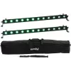 Conjunto de barras LED EUROLITE 20000663 2x 12 QCL RGB UV – barras de luz de palco